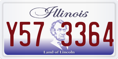 IL license plate Y573364