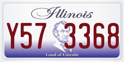 IL license plate Y573368