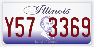 IL license plate Y573369