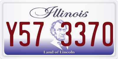 IL license plate Y573370