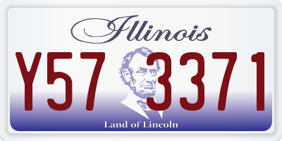 IL license plate Y573371