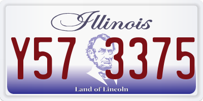 IL license plate Y573375