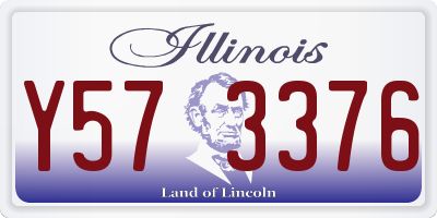 IL license plate Y573376