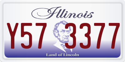 IL license plate Y573377