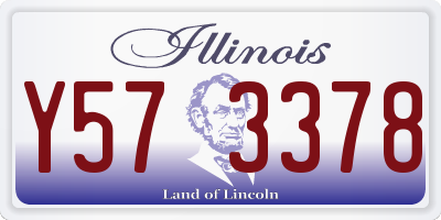 IL license plate Y573378