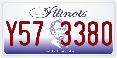IL license plate Y573380