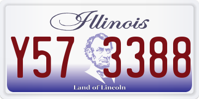 IL license plate Y573388