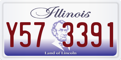 IL license plate Y573391
