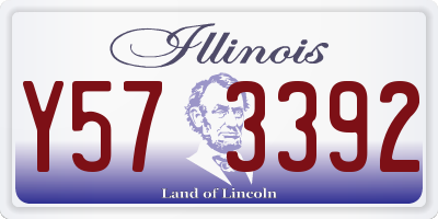 IL license plate Y573392