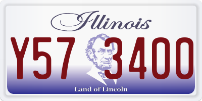 IL license plate Y573400