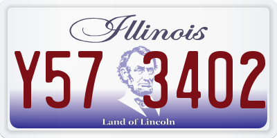 IL license plate Y573402