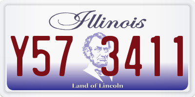 IL license plate Y573411
