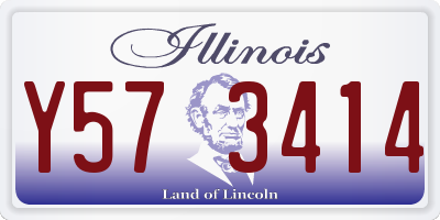 IL license plate Y573414