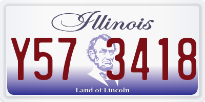 IL license plate Y573418