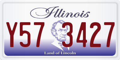 IL license plate Y573427