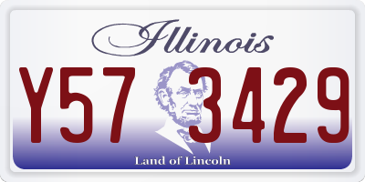 IL license plate Y573429