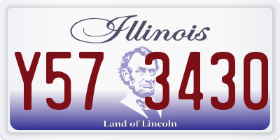 IL license plate Y573430