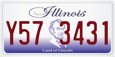IL license plate Y573431