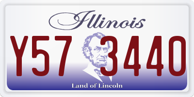IL license plate Y573440
