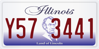 IL license plate Y573441