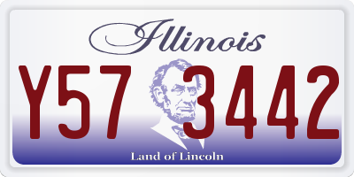 IL license plate Y573442