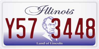 IL license plate Y573448