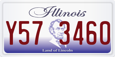 IL license plate Y573460