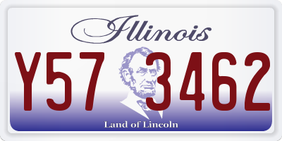IL license plate Y573462
