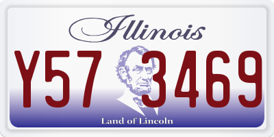 IL license plate Y573469