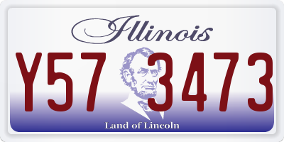 IL license plate Y573473