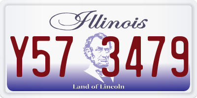 IL license plate Y573479