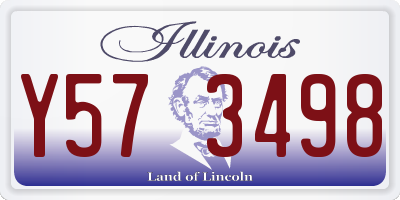 IL license plate Y573498