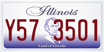 IL license plate Y573501