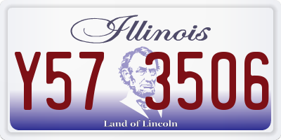 IL license plate Y573506