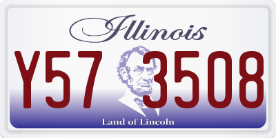 IL license plate Y573508
