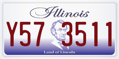 IL license plate Y573511