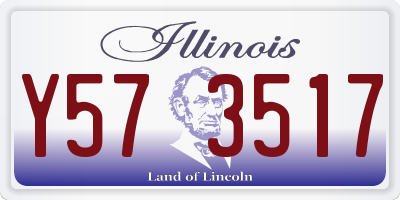 IL license plate Y573517