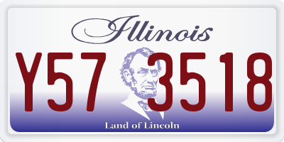 IL license plate Y573518