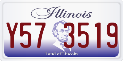 IL license plate Y573519
