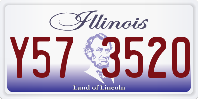 IL license plate Y573520