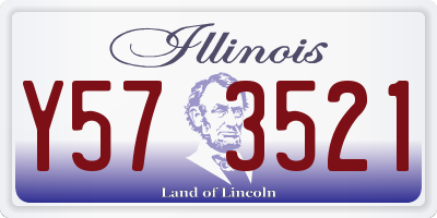 IL license plate Y573521
