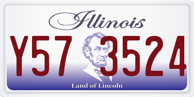 IL license plate Y573524