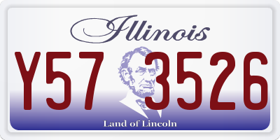 IL license plate Y573526
