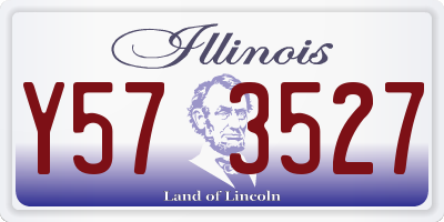 IL license plate Y573527