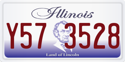 IL license plate Y573528