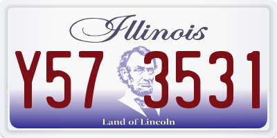 IL license plate Y573531