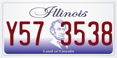 IL license plate Y573538