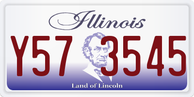 IL license plate Y573545
