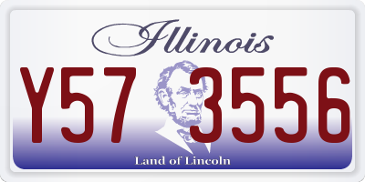 IL license plate Y573556