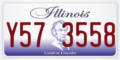 IL license plate Y573558